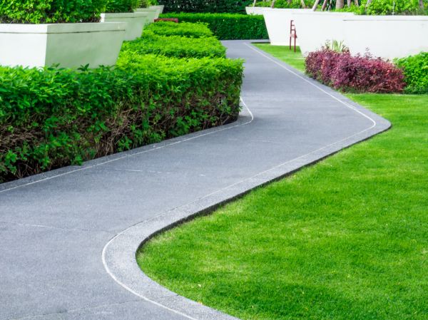 Walkway Curb Installation in Forney
