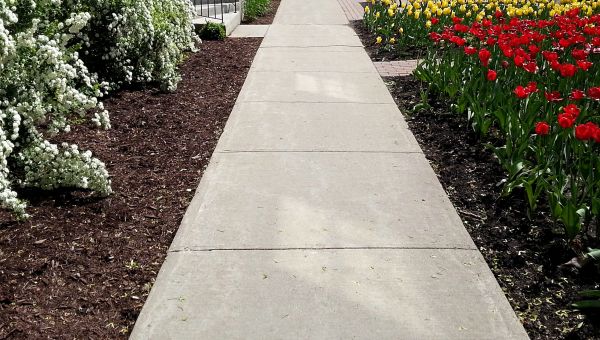 Cement Sidewalk Installation in Forney