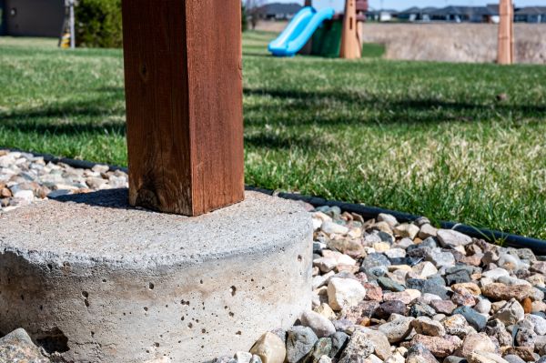 Deck Footing Installation in Forney