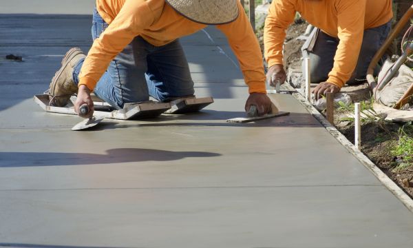 Cement Pad Construction in Forney