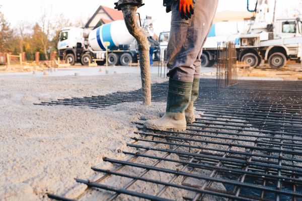 Poured Foundation Installation in Forney