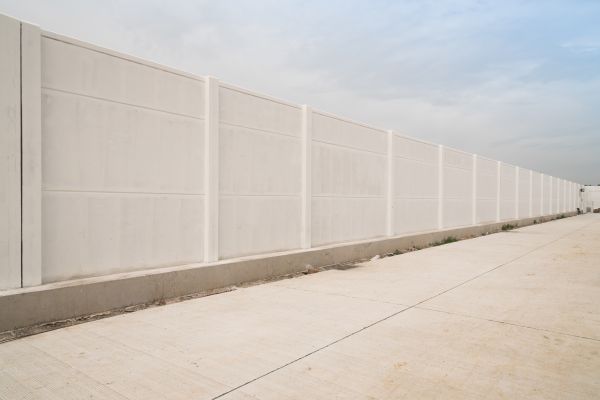 Concrete Fence Construction in Forney