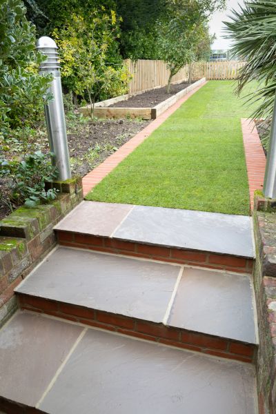 Backyard Steps Installation in Forney