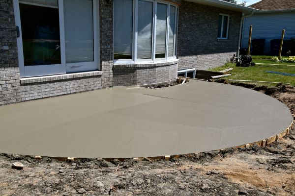 Deck Concrete Construction in Forney