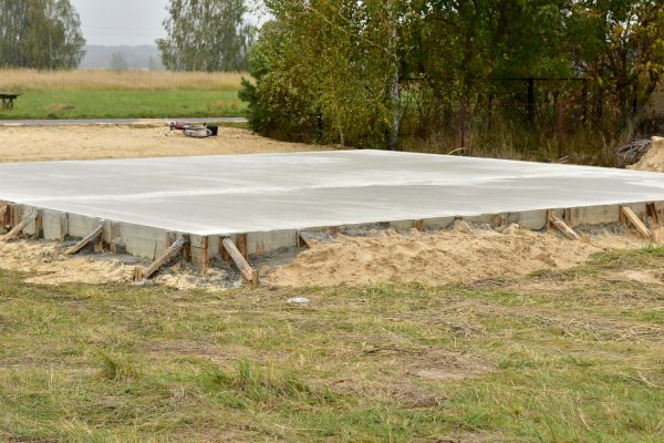 Garage Foundation Building in Forney
