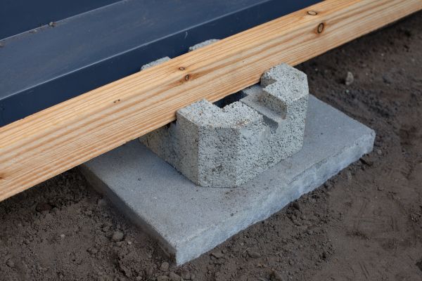 Deck Footing Construction in Forney