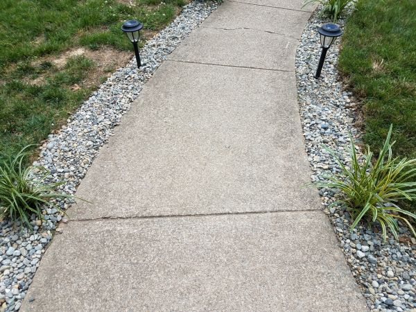 Cement Path Construction in Forney