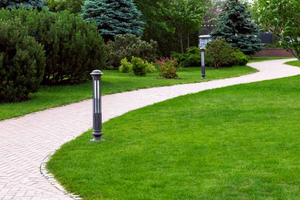 Backyard Sidewalk Installation in Forney